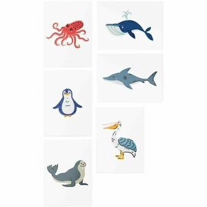 TATTonMe AR Set Ocean Animals tetoválás gyermekeknek 3 y+ 6 db kép