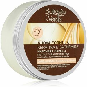 Bottega Verde Keratin & Cashmere helyreállító hajpakolás töredezett, károsult hajra 200 ml kép