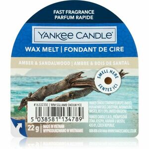 Yankee Candle Amber & Sandalwood illatos viasz aromalámpába 22 g kép