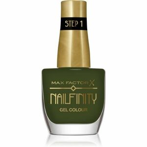 Max Factor Nailfinity Gel Colour géles körömlakk UV/LED lámpa használata nélkül árnyalat 595 Green Room 12 ml kép