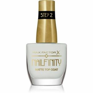 Max Factor Nailfinity Matte Top Coat zselés fedő körömlakk matt hatással árnyalat 101 Velvet Curtain 12 ml kép