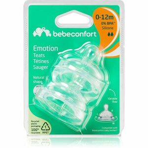 Bebeconfort Emotion Slow to Medium Flow etetőcumi 0-12 m 2 db kép