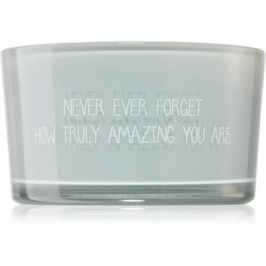 My Flame Candle With Crystal Never Ever Forget How Truly Amazing You Are illatgyertya 11x6 cm kép