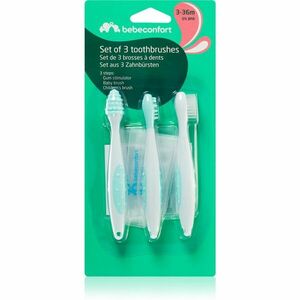 Bebeconfort Set of 3 Toothbrushes fogkefe gyermekeknek 3-36 m 3 db kép