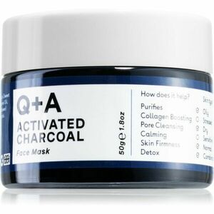 Q+A Activated Charcoal méregtelenítő arcmaszk aktív szénnel 50 g kép
