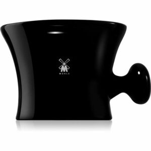 Mühle Accessories Porcelain Bowl for Mixing Shaving Cream porcelántálka borotválkozáshoz Black 1 db kép