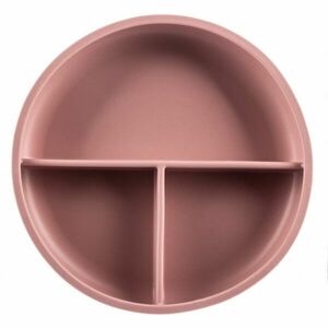 Zopa Silicone Divided Plate osztott tányér tapadókoronggal Old Pink 1 db kép
