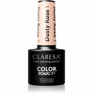 Claresa SoakOff UV/LED Color Dusty Rose géles körömlakk árnyalat 1 5 g kép