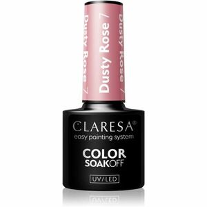 Claresa SoakOff UV/LED Color Dusty Rose géles körömlakk árnyalat 7 5 g kép