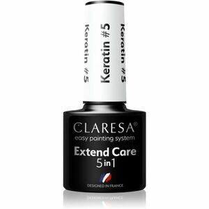 Claresa Extend Care 5 in 1 Keratin bázis lakk zselés műkörömhöz tápláló hatással árnyalat 5 g kép