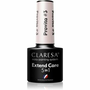 Claresa Extend Care 5 in 1 Provita bázis lakk zselés műkörömhöz regeneráló hatással árnyalat #3 5 g kép