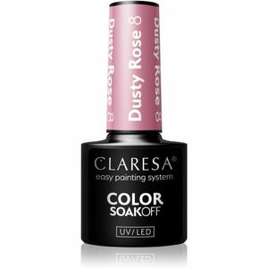 Claresa SoakOff UV/LED Color Dusty Rose géles körömlakk árnyalat 8 5 g kép