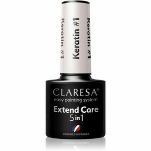 Claresa Extend Care 5 in 1 Keratin bázis lakk zselés műkörömhöz tápláló hatással árnyalat #1 5 g kép