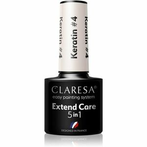 Claresa Extend Care 5 in 1 Keratin bázis lakk zselés műkörömhöz tápláló hatással árnyalat #4 5 g kép