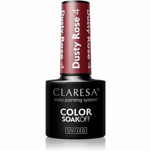 Claresa SoakOff UV/LED Color Dusty Rose géles körömlakk árnyalat 4 5 g kép