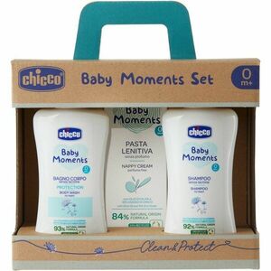 Chicco Baby Moments Clean & Protect ajándékszett (gyermekeknek születéstől kezdődően) kép