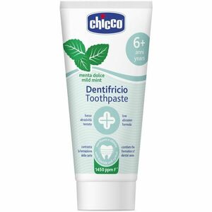 Chicco Toothpaste Mild Mint fogkrém gyermekeknek fluoriddal 6 y+ 50 ml kép