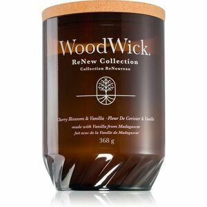 Woodwick Cherry Blossom & Vanilla illatgyertya fa kanóccal 368 g kép