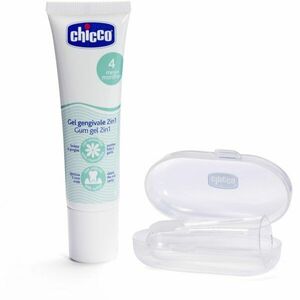 Chicco Oral Care Set fogápoló készlet újszülötteknek 4 m+ 1 db kép