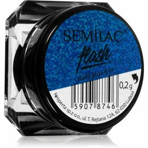 Semilac Flash csillogó por körmökre árnyalat Holo Blue 691 0, 2 g kép