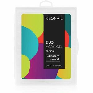 NEONAIL Duo Acrylgel Forms sablonok körmökre típus 03 Modern Almond 120 db kép