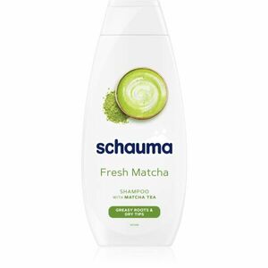 Schwarzkopf Schauma Fresh Matcha Tisztító méregtelenítő sampon zsíros fejbőrre és száraz hajvégekre 400 ml kép