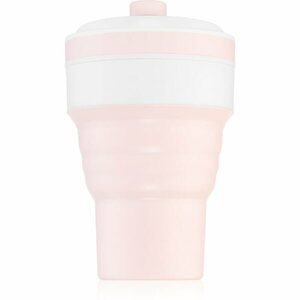 KidPro Collapsible Mug bögre szívószállal Pink 350 ml kép