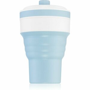 KidPro Collapsible Mug bögre szívószállal Blue 350 ml kép
