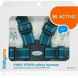 BabyOno Be Active Safety Harness First Steps kiegészítő gyermekeknek Green 6 m+ 1 db kép