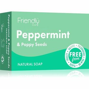 Friendly Soap Natural Soap Peppermint & Poppy Seeds természetes szappan 95 g kép