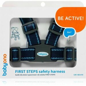 BabyOno Be Active Safety Harness First Steps kiegészítő gyermekeknek Dark Blue 6 m+ 1 db kép