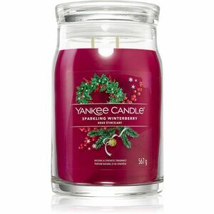 Yankee Candle Sparkling Winterberry illatgyertya Signature 567 g kép