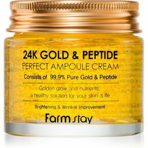 Farmstay 24K Gold & Peptide Perfect Ampoule Cream hidratáló krém a bőröregedés ellen 80 ml kép