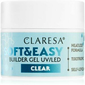 Claresa Soft&Easy Builder Gel alaplakk körmökre árnyalat Clear 12 g kép