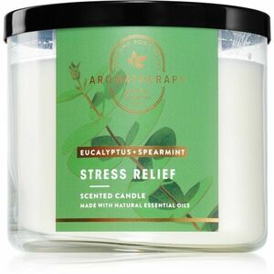 Bath & Body Works Eucalyptus Spearmint illatgyertya Stress Relief 411 g kép