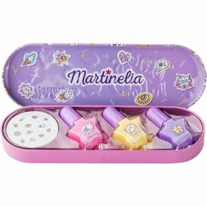 Martinelia Super Girl Nail Polish & Stickers Tin Box szett (gyermekeknek) kép