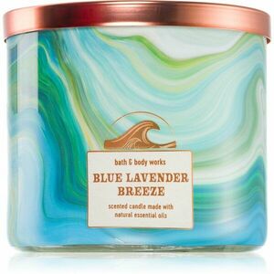 Bath & Body Works Blue Lavender Breeze illatgyertya 411 g kép