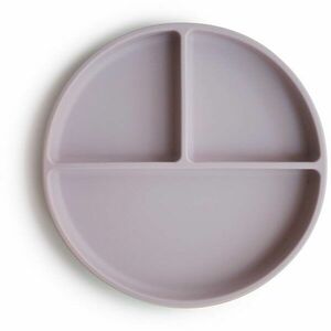 Mushie Silicone Suction Plate osztott tányér tapadókoronggal Soft Lilac 1 db kép