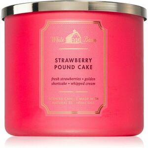 Bath & Body Works Strawberry Pound Cake illatgyertya 411 g kép