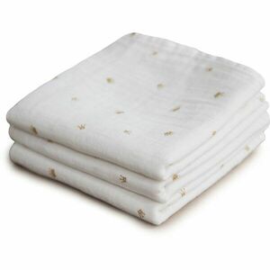 Mushie Muslin Diapers mosható pelenkák Crowns 3 db kép