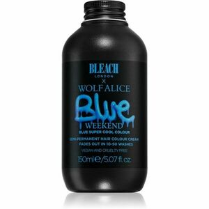 Bleach London Super Cool félig állandó hajfesték árnyalat Blue Weekend 150 ml kép
