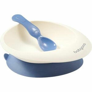 BabyOno Be Active Bowl with a Spoon etetőszett Blue 6 m+ 1 db kép
