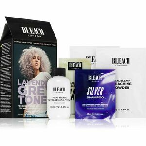 Bleach London Toner Kit félig állandó hajfesték szőke hajra árnyalat Lavender Grey 1 db kép