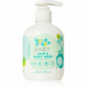 Good Bubble Baby Hair & Body Wash tisztító emulzió és sampon gyermekeknek születéstől kezdődően Cucumber & Aloe vera 250 ml kép
