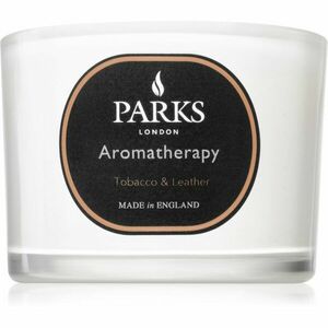 Parks London Aromatherapy Tobacco & Leather illatgyertya 80 g kép
