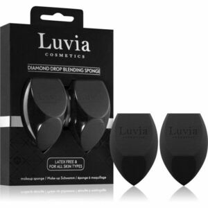 Luvia Cosmetics Diamond Drop Blending Sponge Set smink szivacs duo szín Black 2 db kép