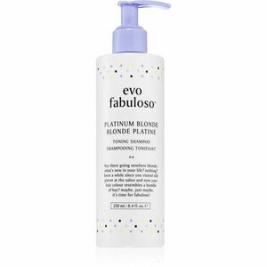 EVO Fabuloso Toning Shampoo lila tonizáló sampon semlegesíti a sárgás tónusokat 250 ml kép