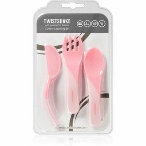 Twistshake Learn Cutlery étkészlet Pink 6 m+ 3 db kép