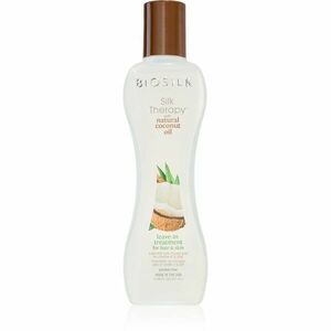 Biosilk Silk Therapy Natural Coconut Oil öblítést nem igénylő hidratáló ápolás haj és test 67 ml kép