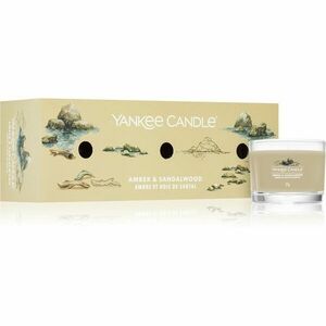 Yankee Candle Amber & Sandalwood ajándékszett 3x37 g kép